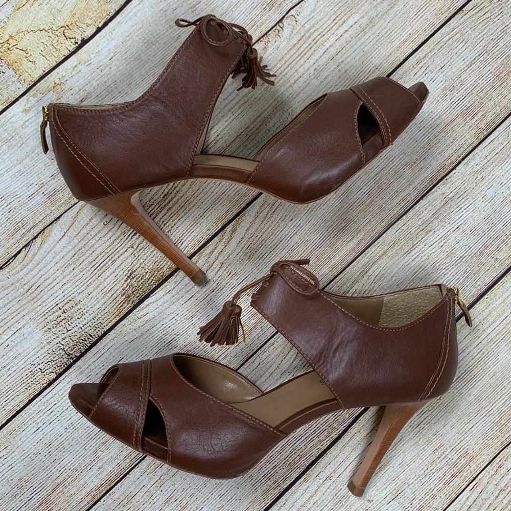 Talbots Peep Toe Bow Heels